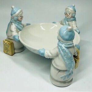 AVON Snowlady Candy Dish 2002